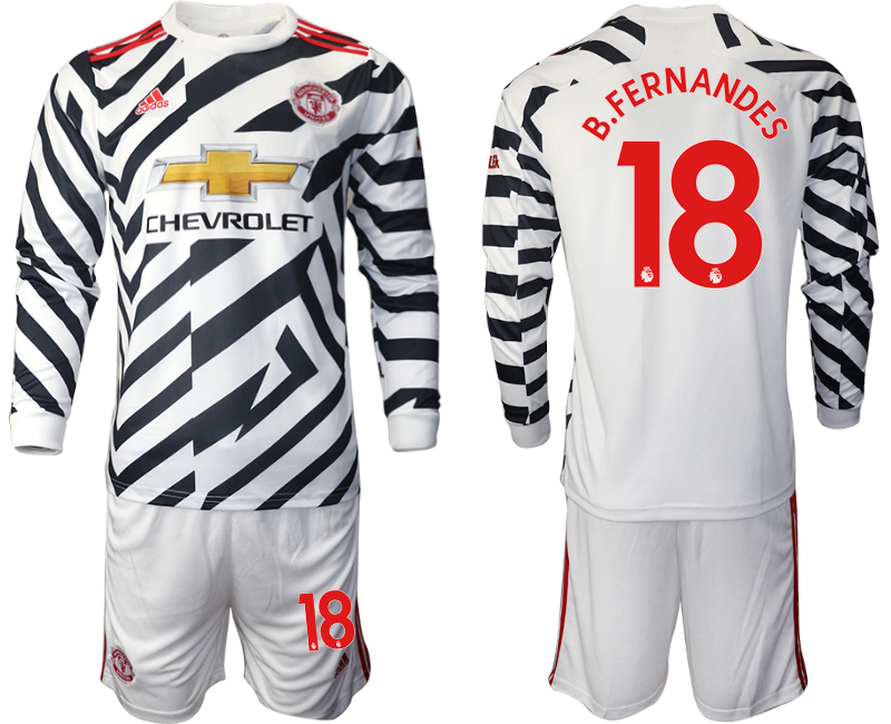 2021 Men Manchester united away long sleeve #18 soccer jerseys->manchester united jersey->Soccer Club Jersey